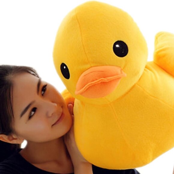 50CM Plush Yellow Duck Soft Stuffed Animal Toy Sofa Decoration for Kids Birthday